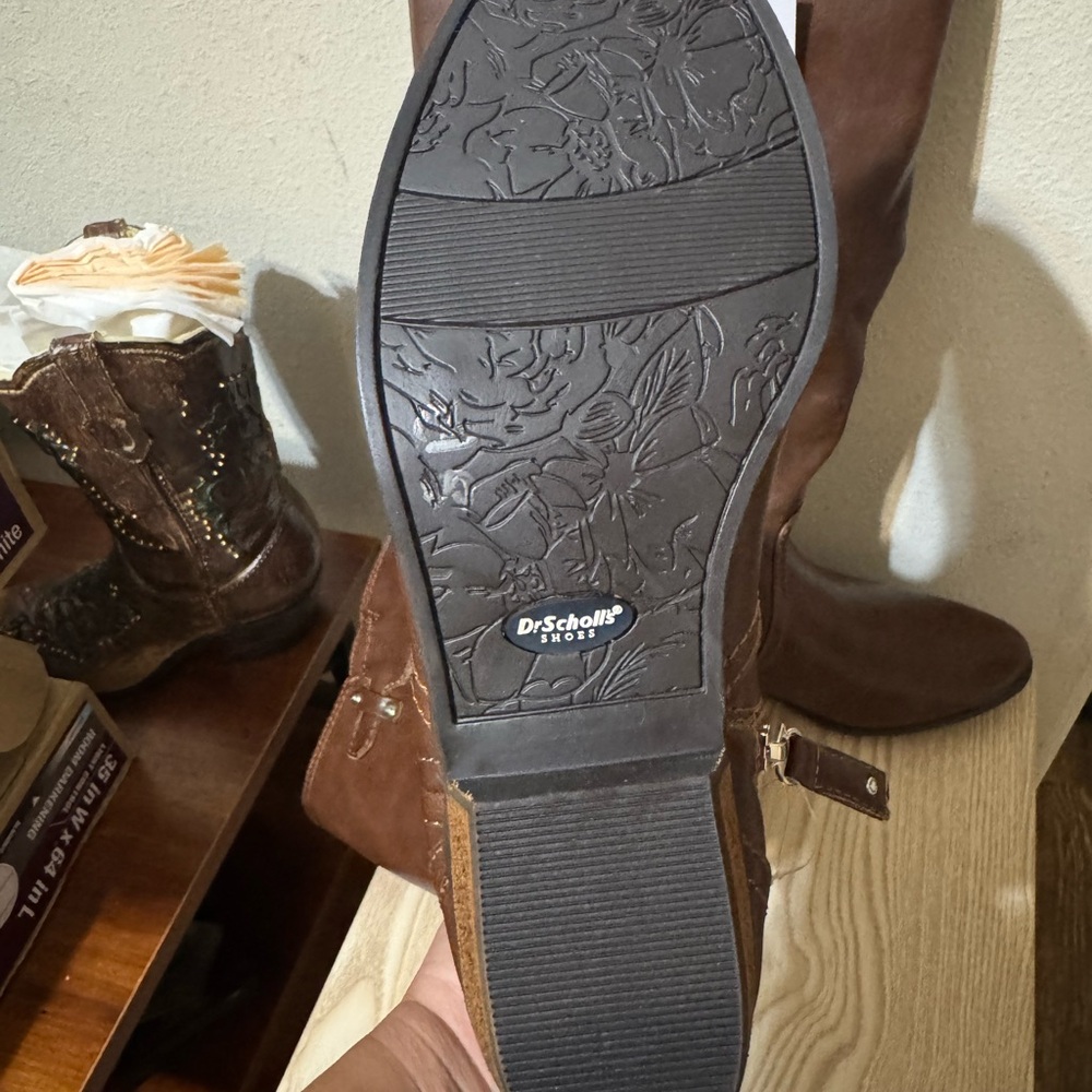 Dr. Scholl's Brown Wide Calf  Boots - Picture 4 of 7